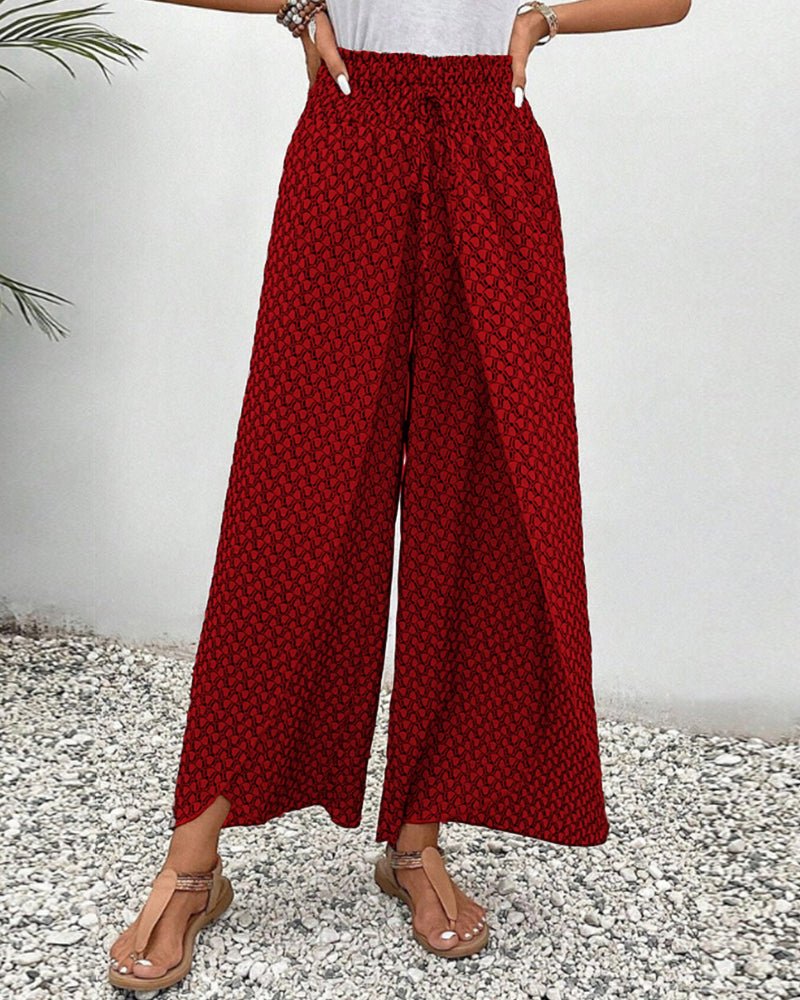 Lina Flowing Printed Pants - Casual & Stylish