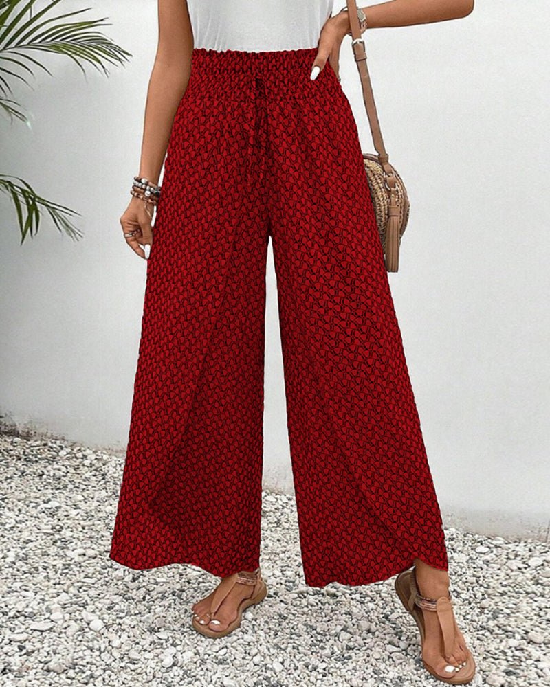 Lina Flowing Printed Pants - Casual & Stylish