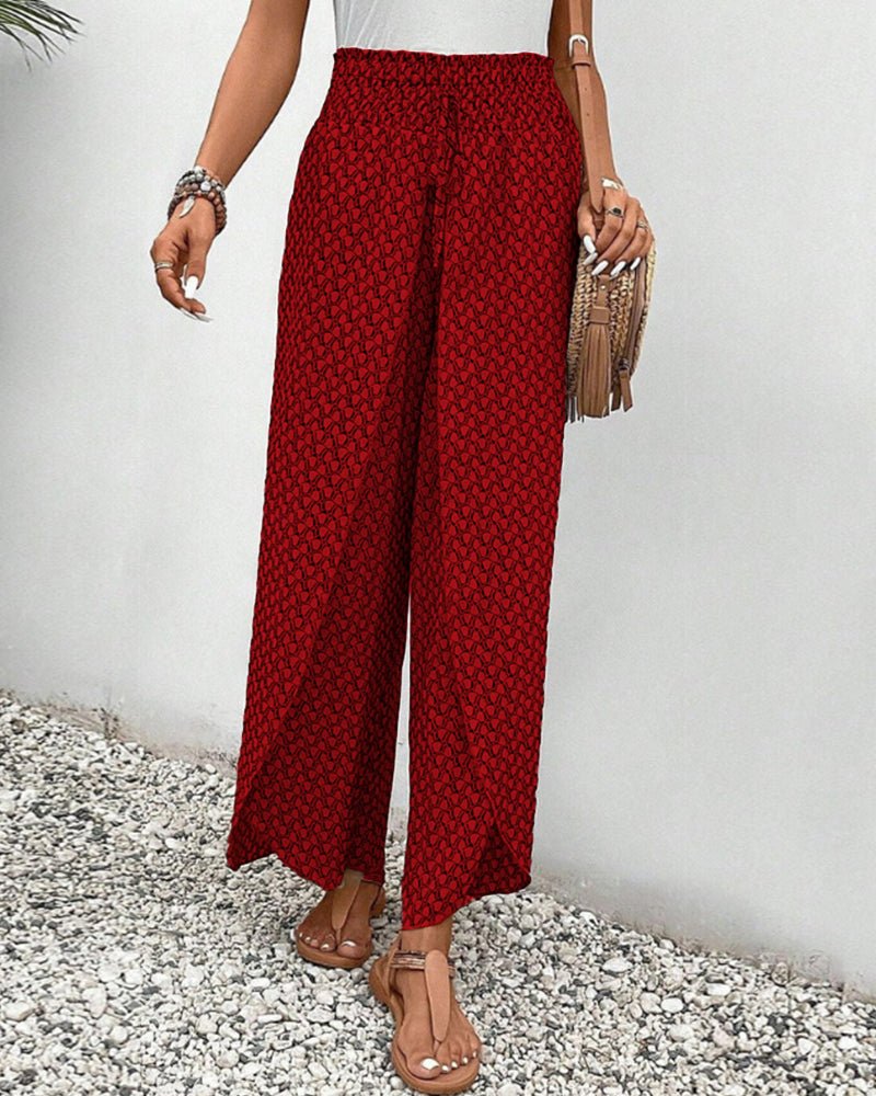 Lina Flowing Printed Pants - Casual & Stylish