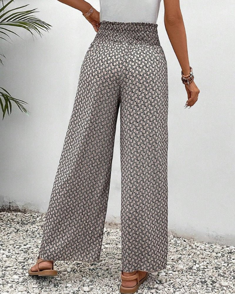 Lina Flowing Printed Pants - Casual & Stylish