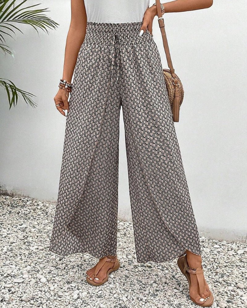 Lina Flowing Printed Pants - Casual & Stylish