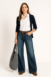 Selene Wide-Leg Denim Jeans - Casual & Stylish