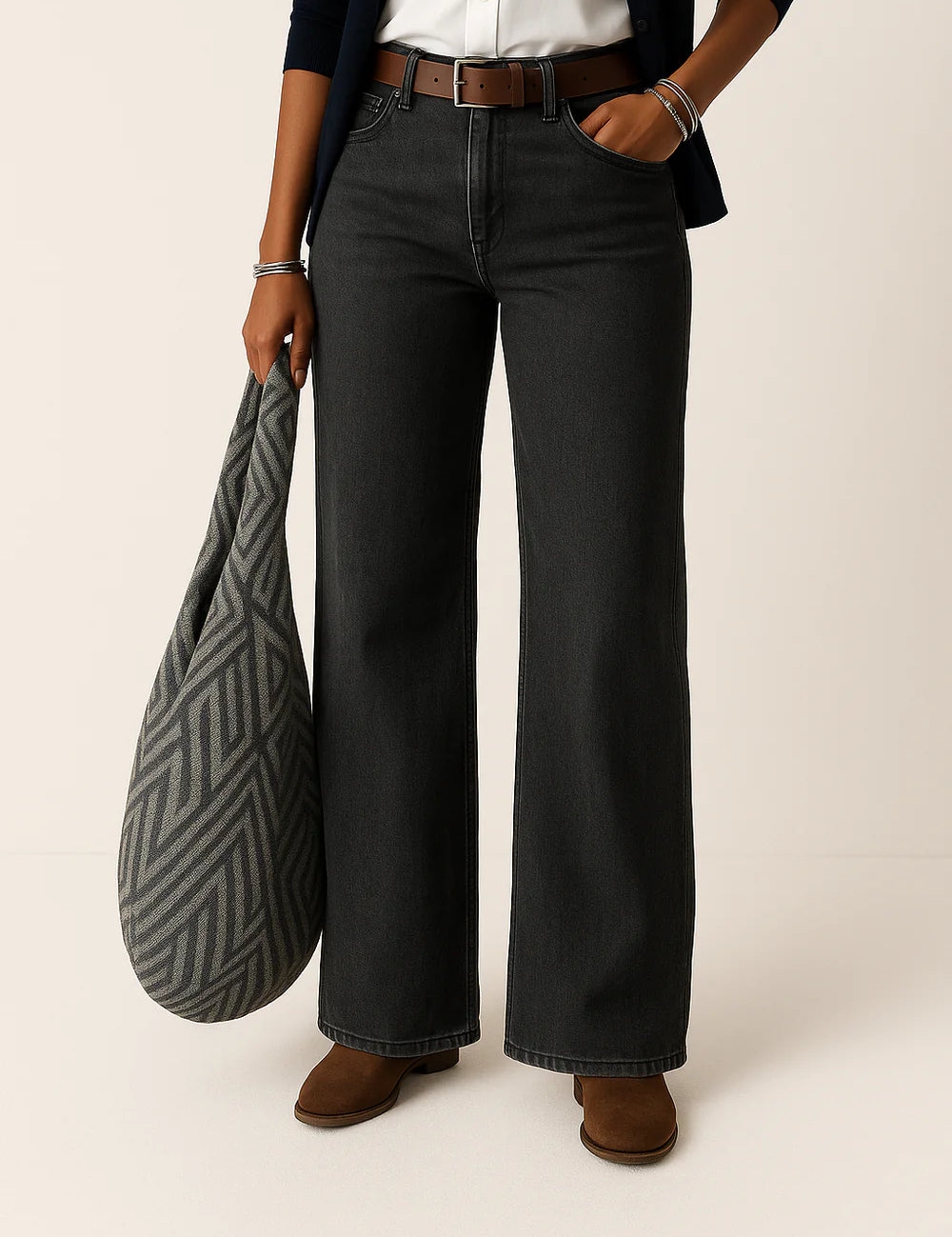 Selene Wide-Leg Denim Jeans - Casual & Stylish