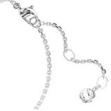 Infinity Symbol Bracelet with Clear Crystals and Rhodium Plating for Women
