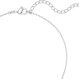 Matrix Square Cut Blue Crystal Pendant with Rhodium Finish for Women