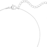 Stilla Pendant with Clear Crystals and Rhodium Finish for Women