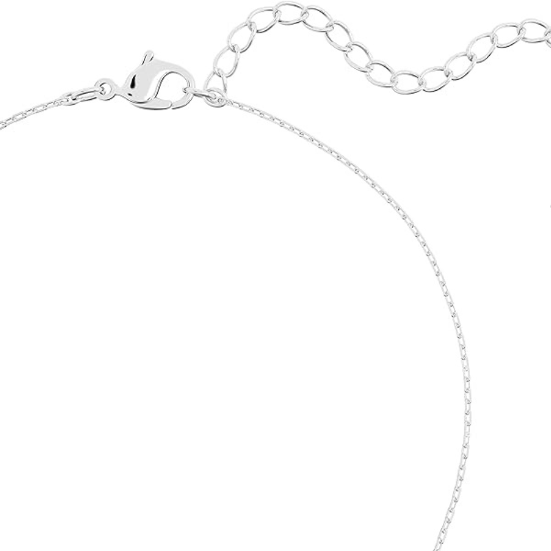 Stilla Pendant with Clear Crystals and Rhodium Finish for Women