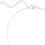 Stilla Pendant with Clear Crystals and Rhodium Finish for Women