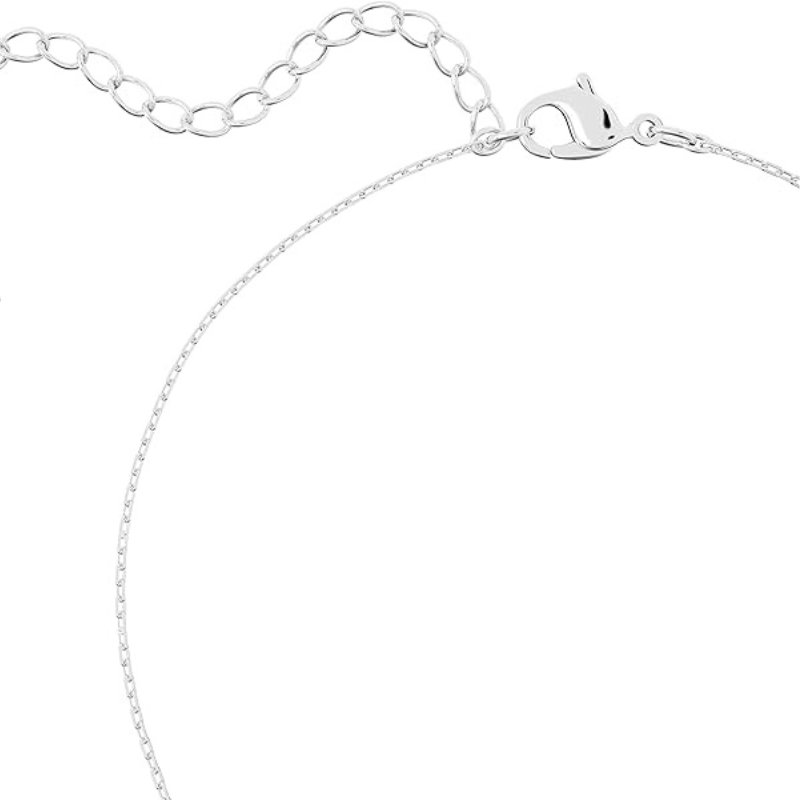Stilla Pendant with Clear Crystals and Rhodium Finish for Women